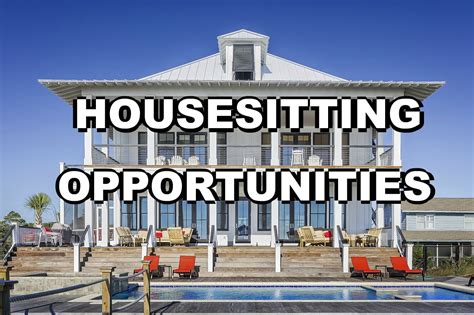 long term house sitting opportunities.